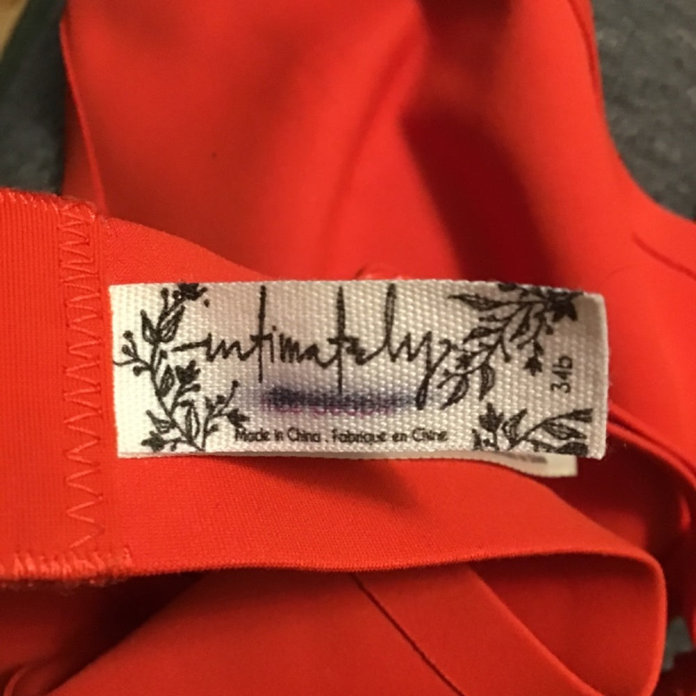Intimately free people red Bra Size 34B