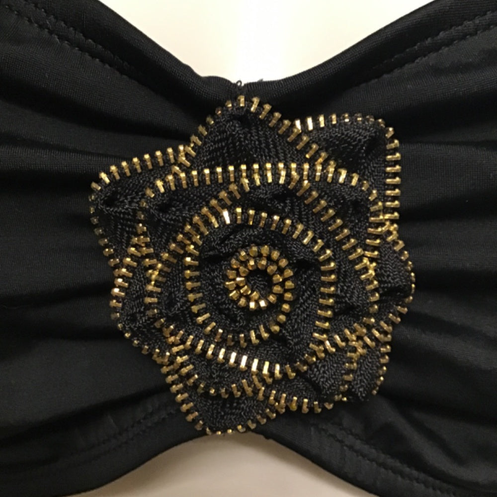 NWT Apostrophe black swimwear Top size XL