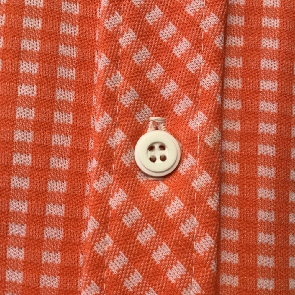 Vintage Int ladies Garment 2 piece blazer and pants orange and white