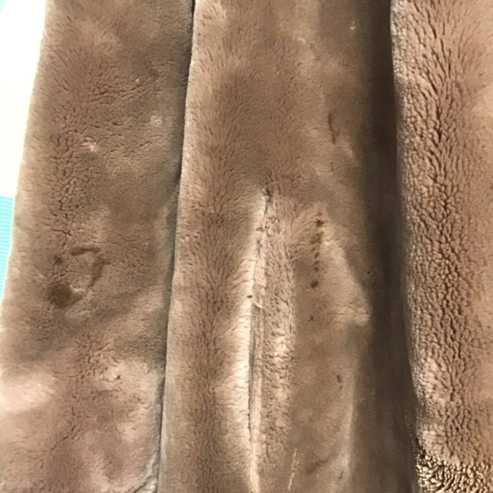 Vintage 1960 brown faux Fur coat size L