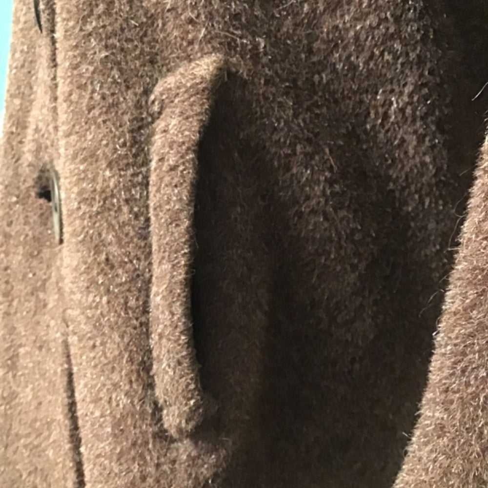 Vintage 1950 brown 100% wool Coat brown size M\L