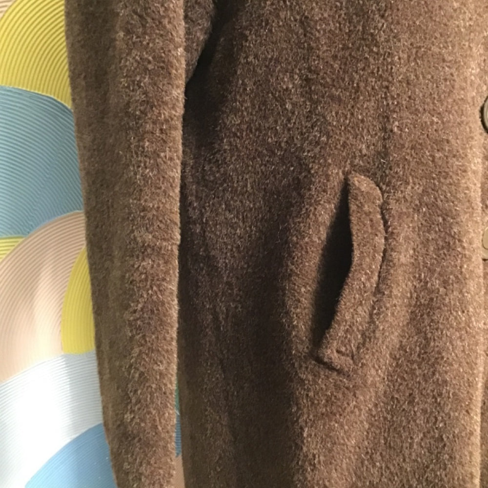 Vintage 1950 brown 100% wool Coat brown size M\L