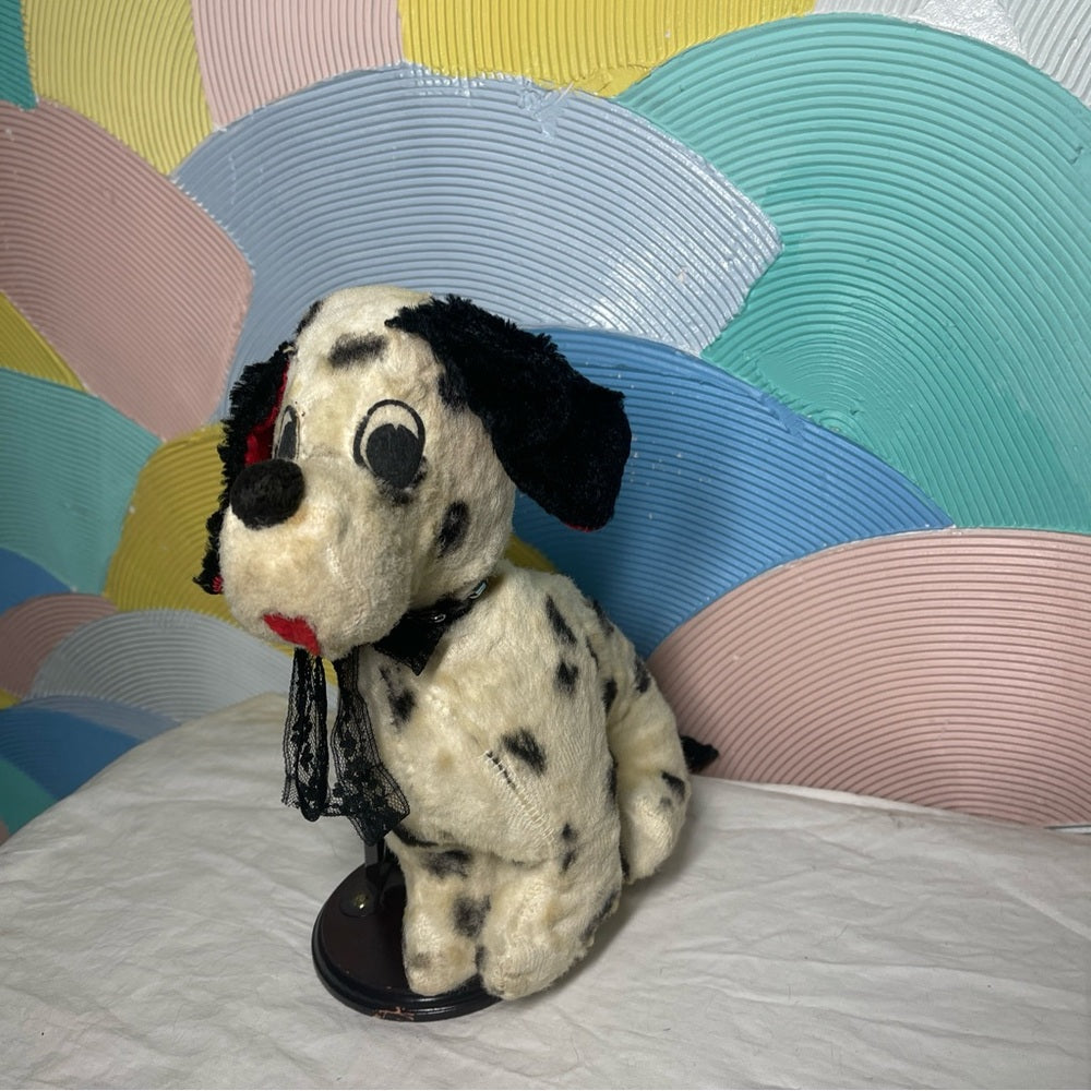 Vintage 1950 Plush Dalmatian made by "Columbia Toy Products" Soft Fur Cotton Ear