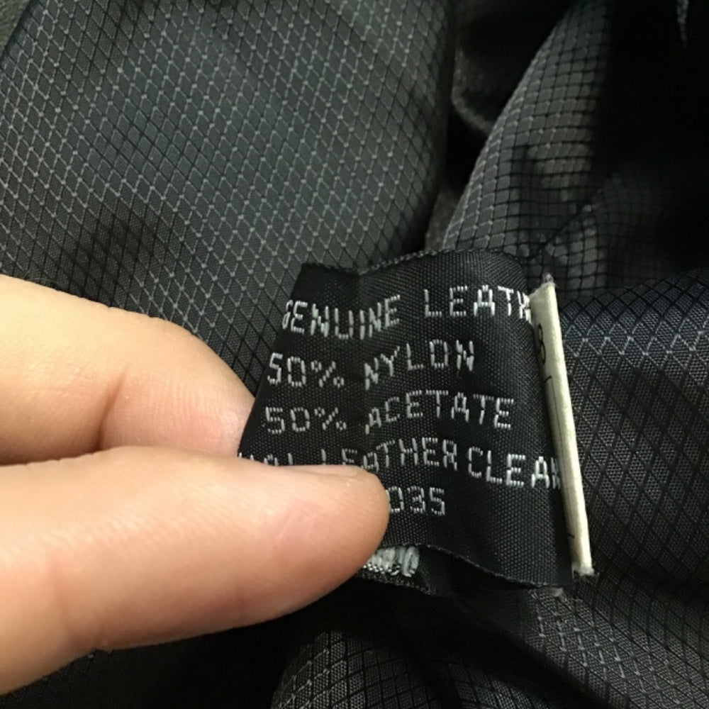 Adler collection Genuine lamb skin leather black jacket size M