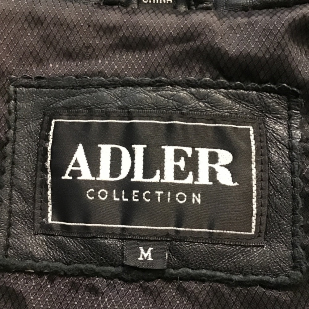 Adler collection Genuine lamb skin leather black jacket size M