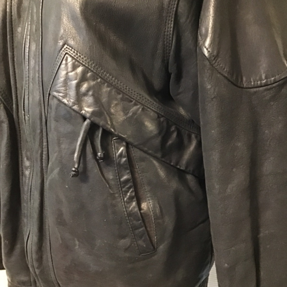Phase 2 Vintage genuine leather black jacket size M