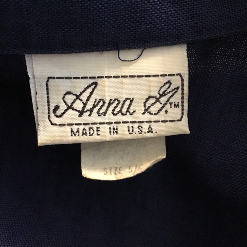 Vintage Anna D blue Blazer size 5/6