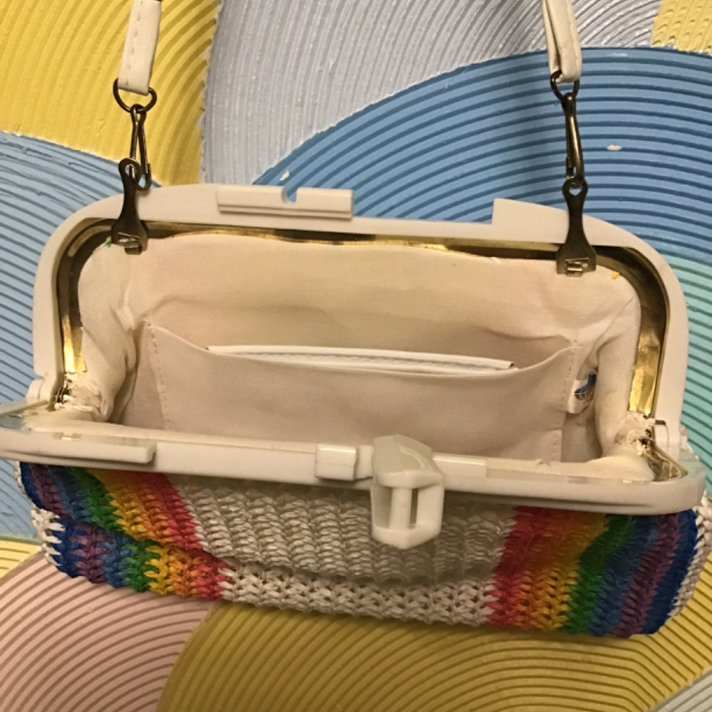 Rainbow purse made in Hong Kong