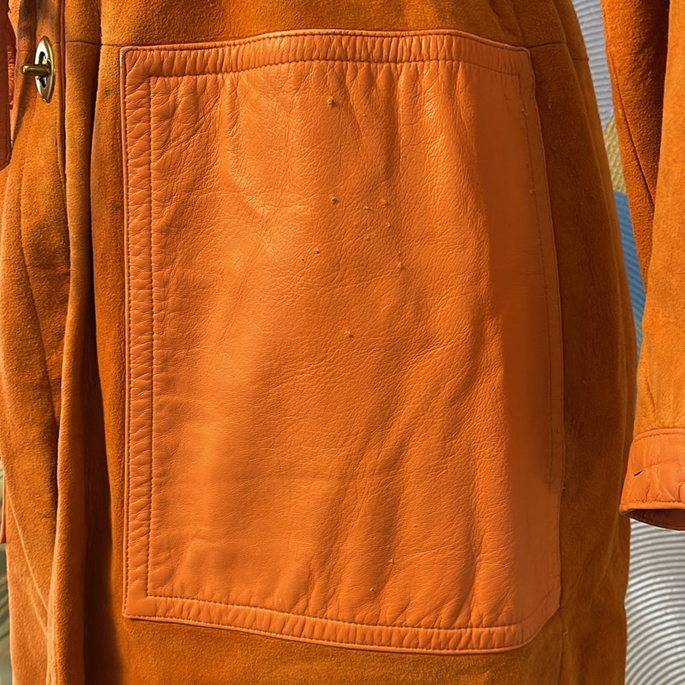 Vintage 70s leather Bonnie Cashin for Sills trench coat