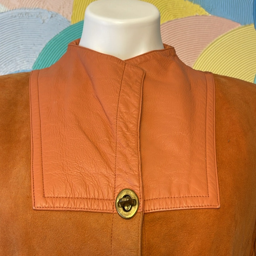 Vintage 70s leather Bonnie Cashin for Sills trench coat