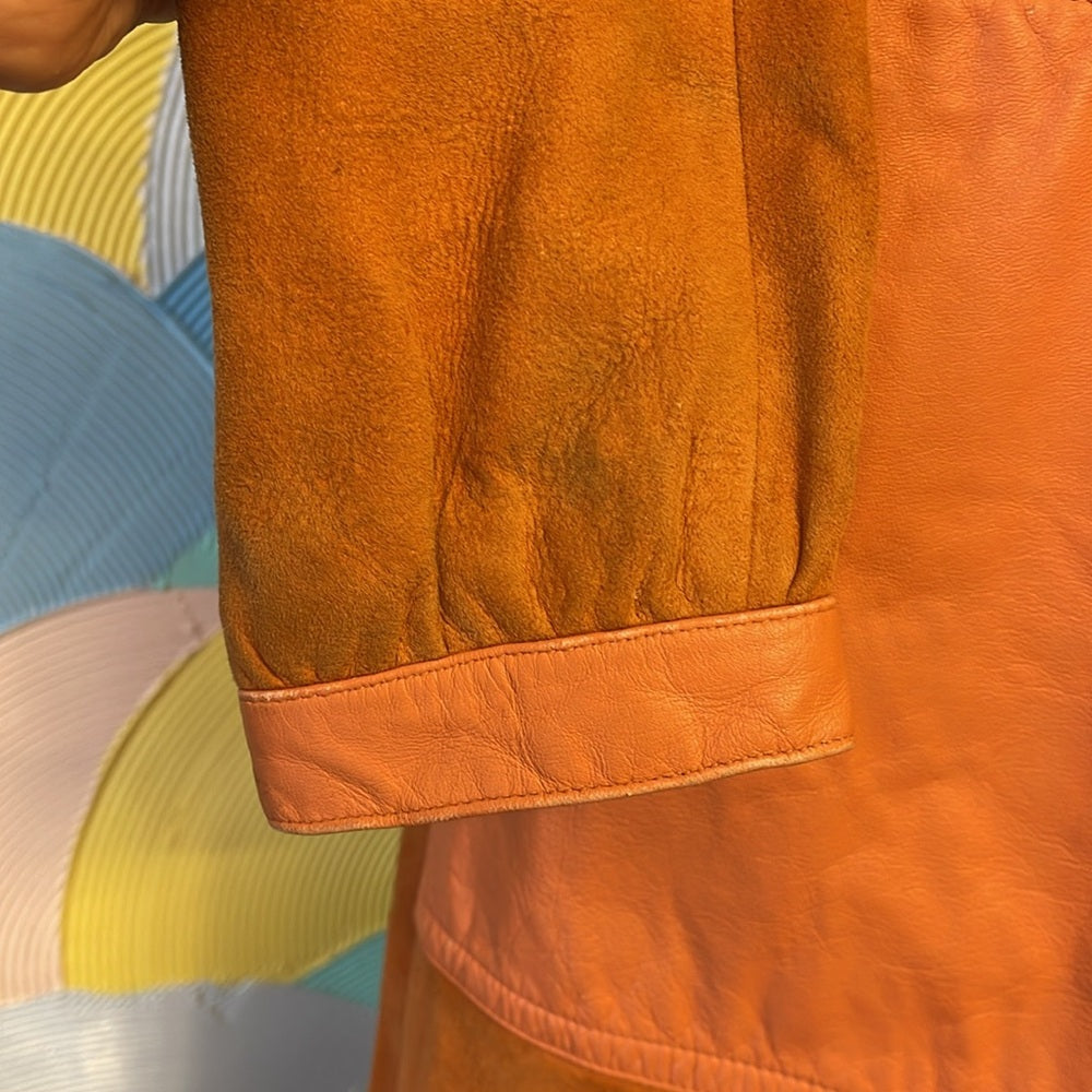 Vintage 70s leather Bonnie Cashin for Sills trench coat