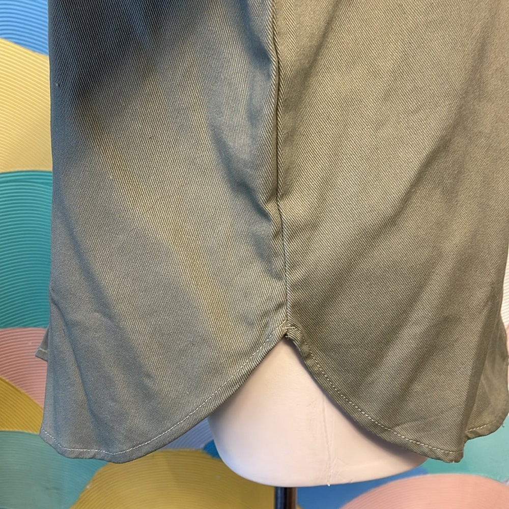 Earthbound canvas flannel sage 100 cotton buttons thread & supply L