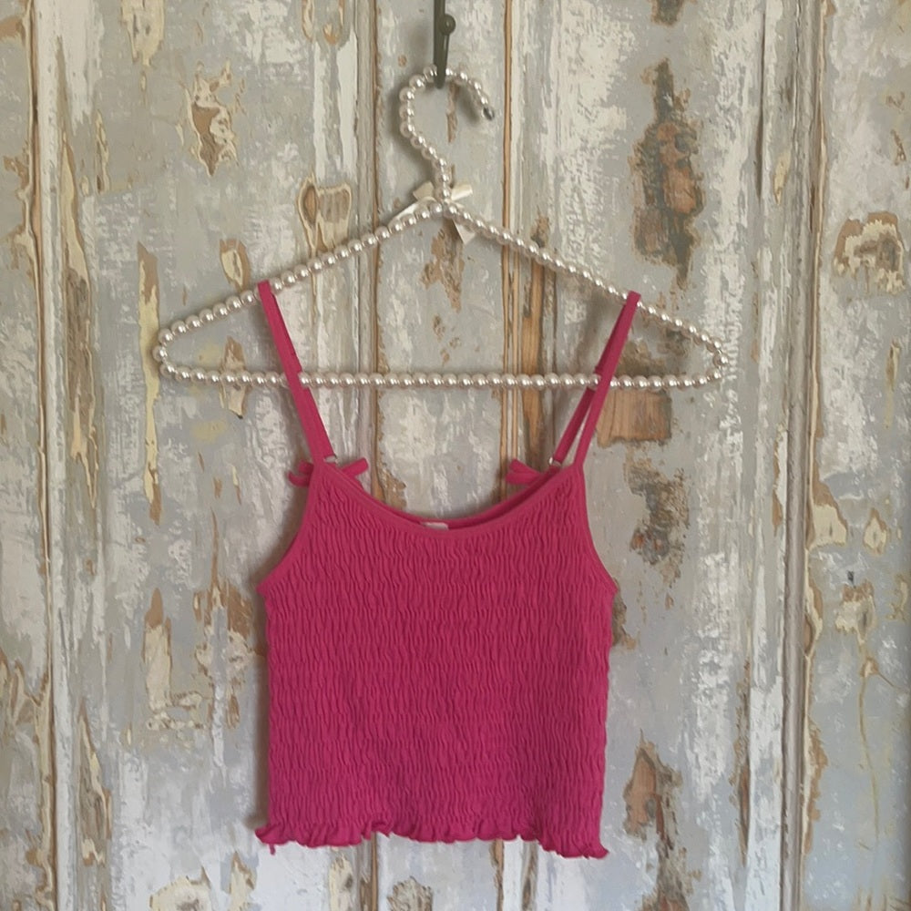 Bundle 2 tank tops pink and maroon crop tops