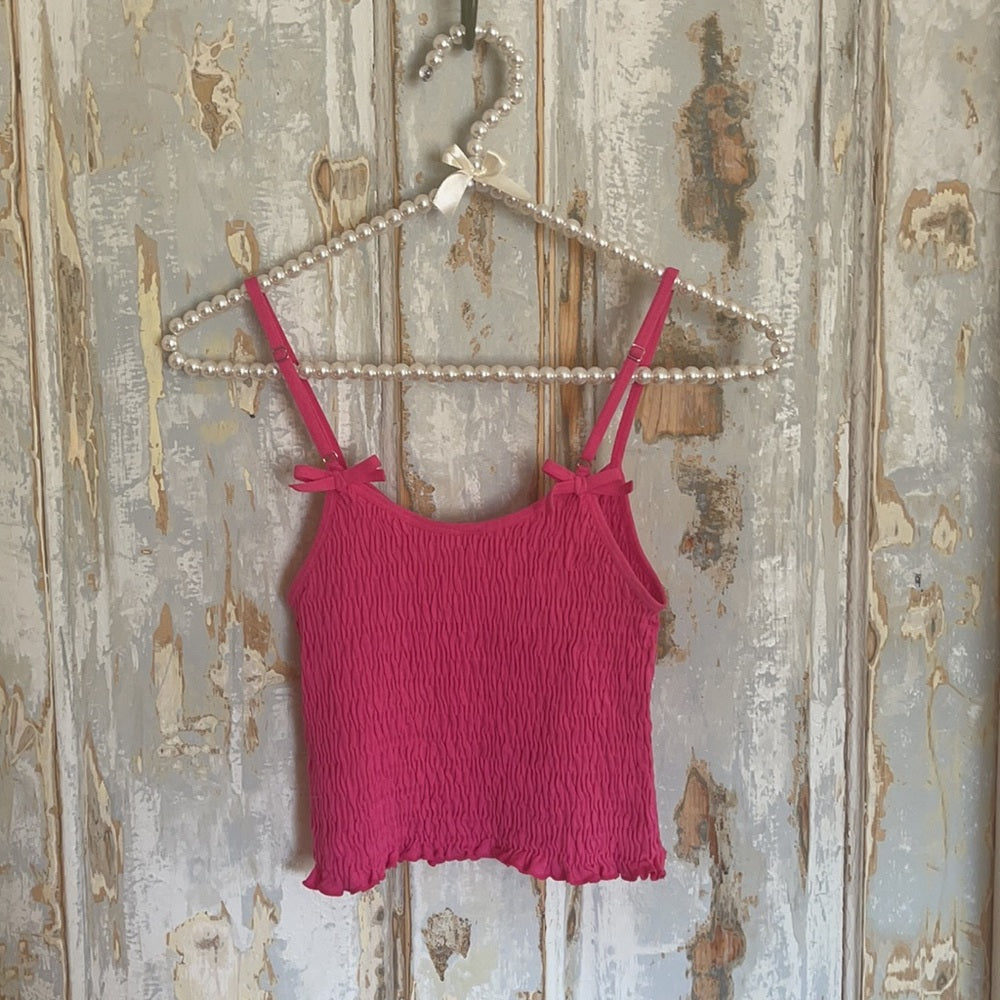 Bundle 2 tank tops pink and maroon crop tops