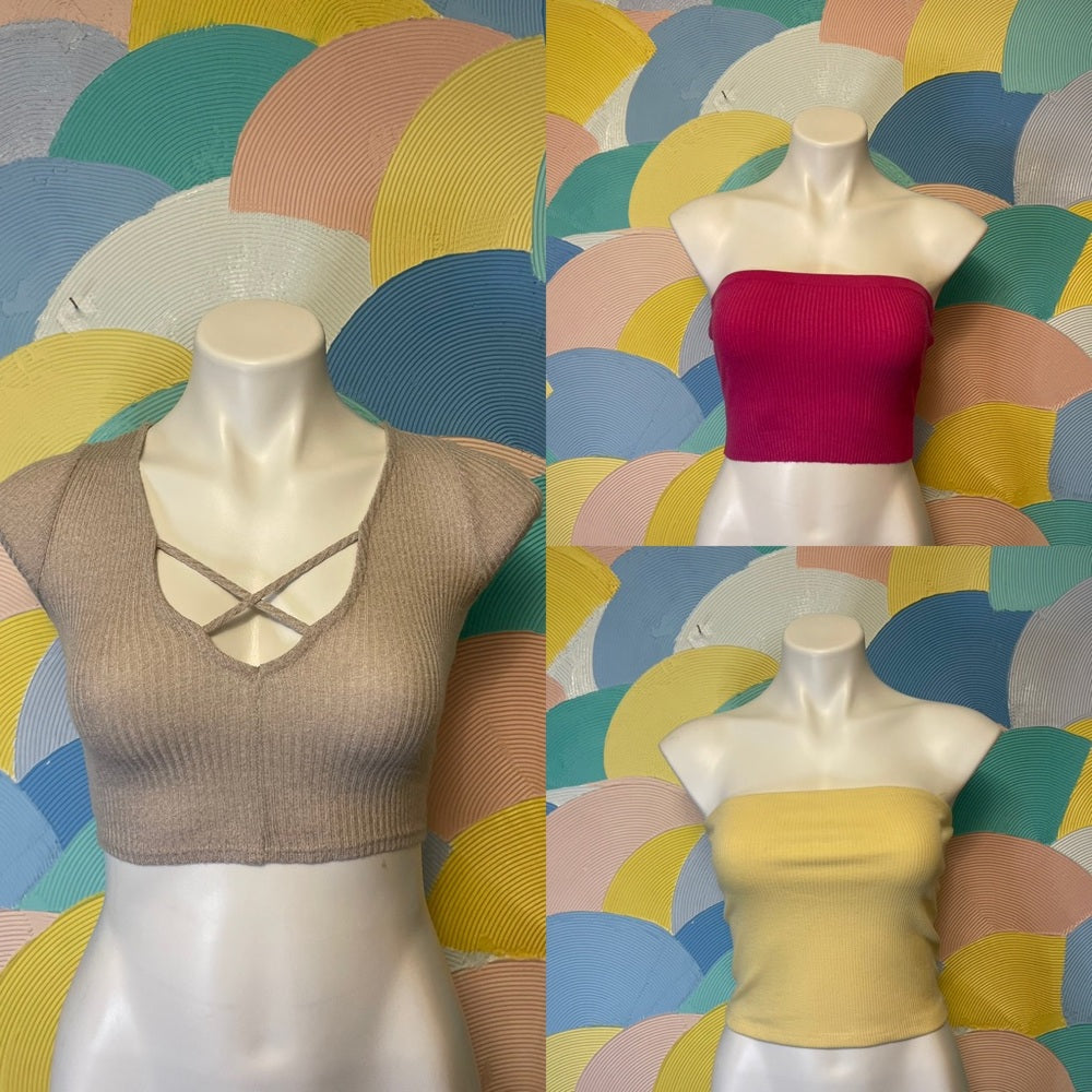 Bundle 3 crop tops American Eagle forever 21 and B.P