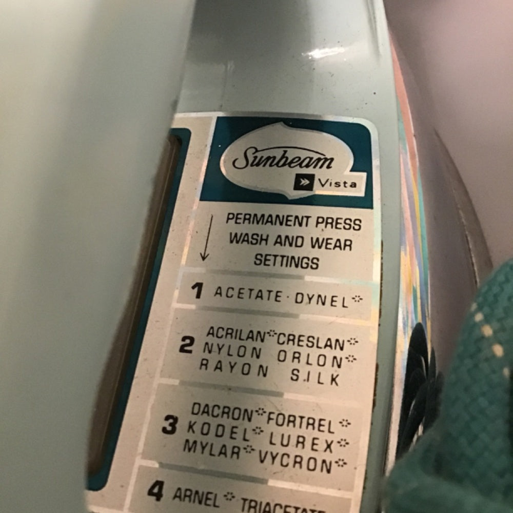 Vintage Sunbeam Shot Of Steam Ironmaster Spray Steam Dry Iron