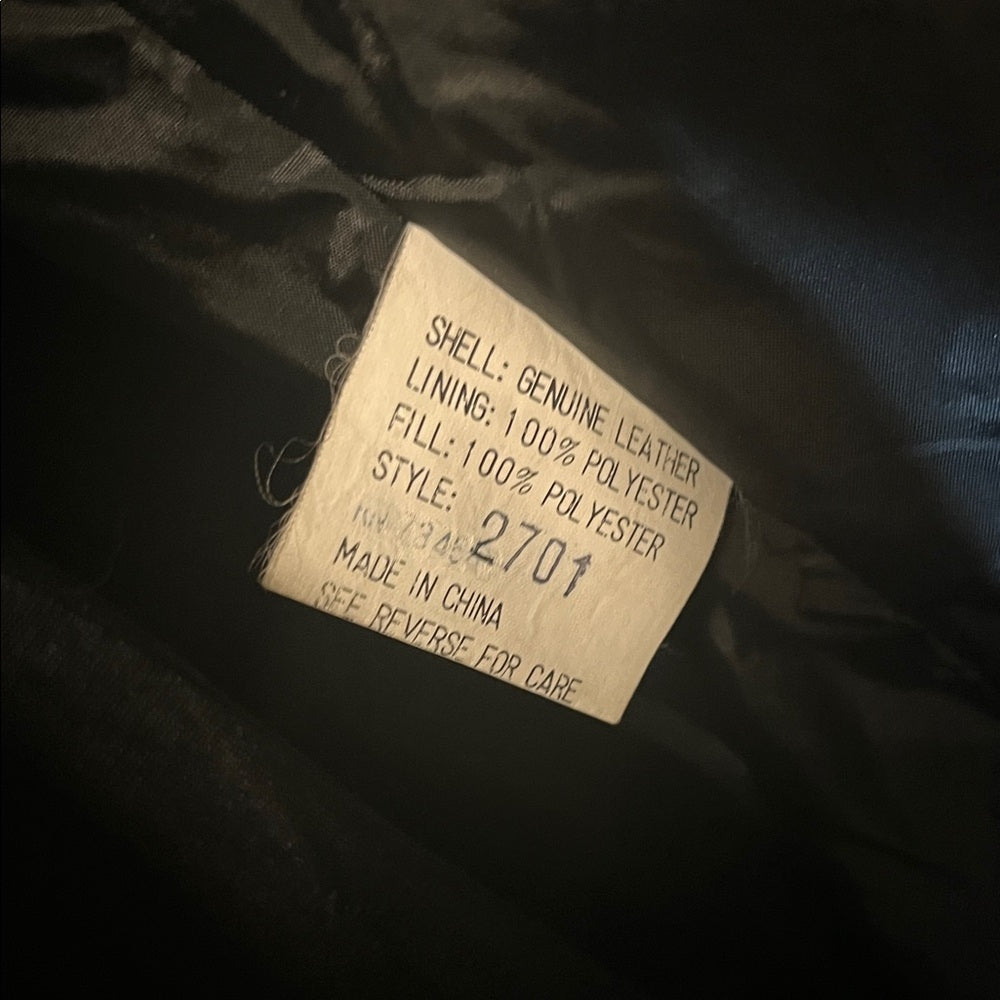 Vintage 80s long leather black trenchcoat with slip lace velvet Paisley pattern